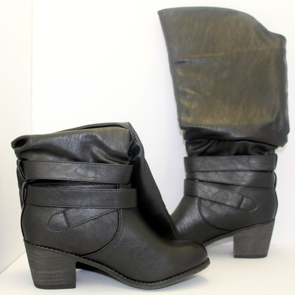 Journee Collection Womens Wild Black 7.5M